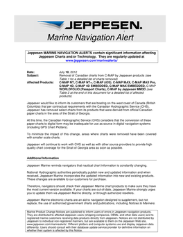 Marine Navigationalert