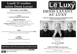 Denis Lavant Au Luxy