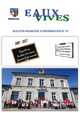 Bulletin Municipal D'information N° 37