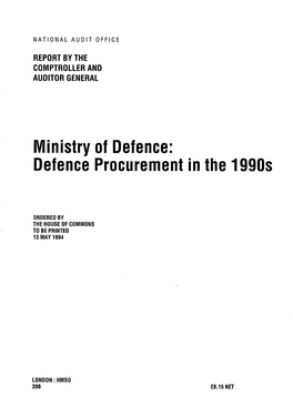 DEFENCE PROCUREMENT in the 1990S