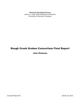 Rough Creek Graben Consortium Final Report