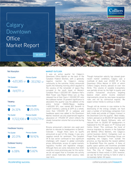 Calgary Downtown Office Market Report