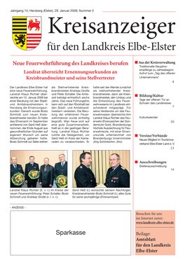 Kreisanzeiger Für Den Landkreis Elbe-Elster