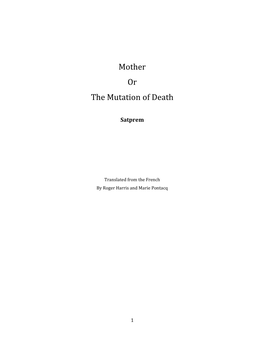 Mutation of Death (PDF)