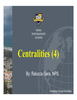 Centralities (4)