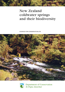 New Zealand Coldwater Springs and Their Biodiversity