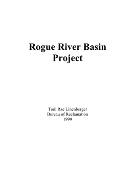Rogue River Basin Project