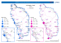 DOMINICA: Food and Water Distributions (To End of 3 October 2017) MA610 V7