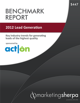2012 Lead Generation Benchmark Report