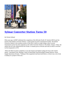 Sylmar Converter Station Turns 50,Retirements: August-September