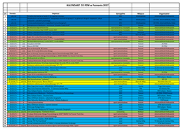 KALENDARZ ZO PZM W Poznaniu 2017