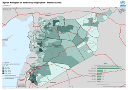 Syrian Refugees in Jordan by Origin (Sub - District Level)