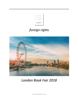 TGC London Book Fair 2018 Guide