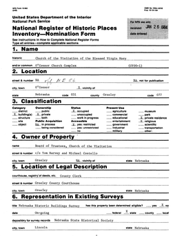 National Register of Historic Places Inventory—Nomination Form 2