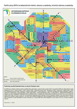 Tarifní Zóny IDPK Na Železničních Tratích, Stanice a Zastávky, Hraniční Stanice a Zastávky