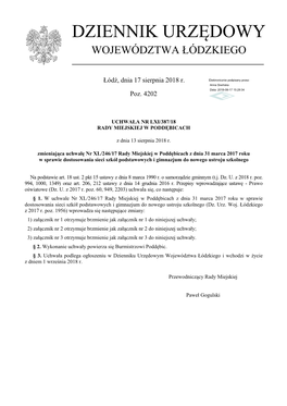 Uchwała Nr LXI/387/18 Z Dnia 13 Sierpnia 2018 R