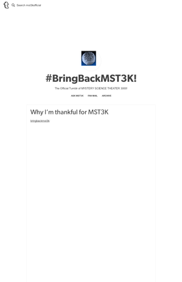 Bringbackmst3k!