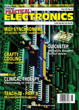 EVERYDAY PRACTICAL ELECTRONICS Is Fully and Service Engineers Protected, and Reproduction Or Imitations in Whole Or in Part Are Expressly Forbidden