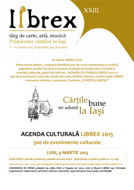 Download Agenda Culturala LIBREX 2015