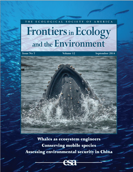 Frontiers in Ecology and the Environment 12