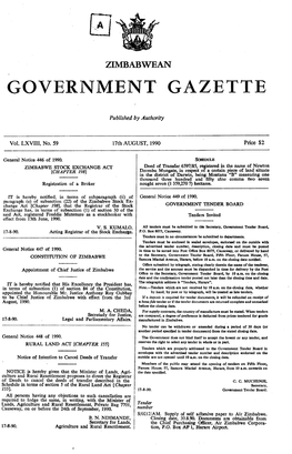 Government Gazette