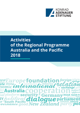 Activities of the Regional Programme Australia and the Pacific 2018 Photo Credits