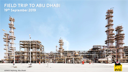 Eni's Field Trip to Abu Dhabi