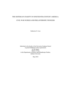 The Sisters of Charity in Nineteenth-Century America