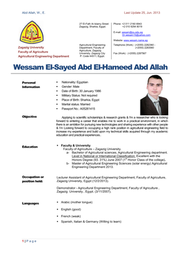 Wessam El-Sayed Abd El-Hameed Abd Allah