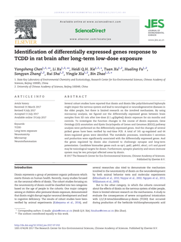 Identification of Differentially Expressed Genes Response to TCDD in Rat Brain After Long-Term Low-Dose Exposure