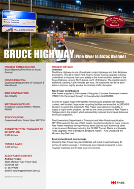 BRUCE HIGHWAY(Pine River to Anzac Avenue)