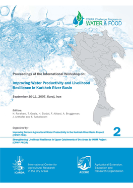 Improving Water Productivity and Livelihood Resilience in Karkheh River Basin in Iran