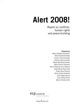 Alert 2008! Report on Conflicts, Human Rights and Peace-Building