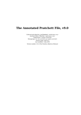 The Annotated Pratchett File, V9.0