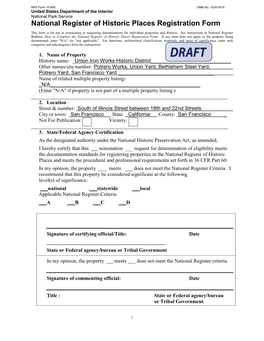 National Register of Historic Places Registration Form