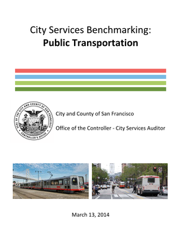 City Services Benchmarking: Public Transportation