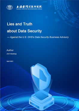 Lies and Truth About Data Security — Against the U.S. DHS's Data Security Business Advisory