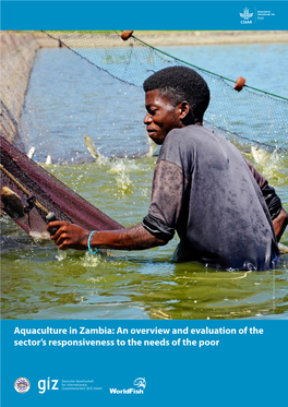 Aquaculture in Zambia: an Overview and Evaluation of the Sector's Responsiveness to the Needs of the Poor