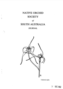 Native Orchid Society South Australia Ec