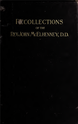 Recollections of the Rev. John Mcelhenney, DD