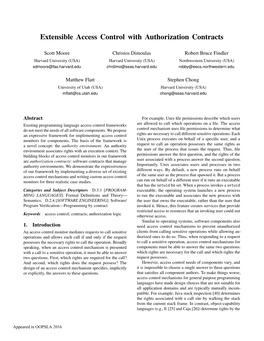 Extensible Access Control with Authorization Contracts