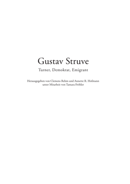 Gustav Struve Turner, Demokrat, Emigrant