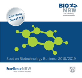 Spot on Biotechnology Business 2018/2019