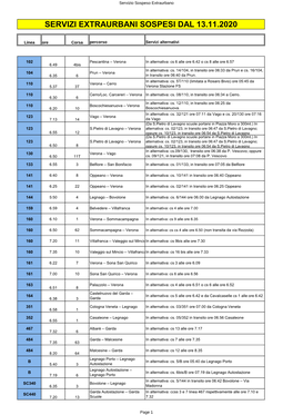 Servizi Extraurbani Sospesi Dal 13.11.2020