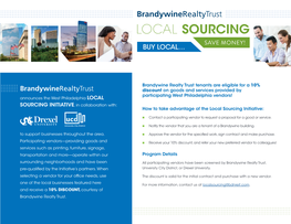 Local Sourcing Save Money! Buy Local…