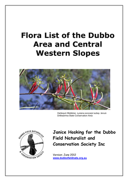 Dubbo Region Flora List 2012