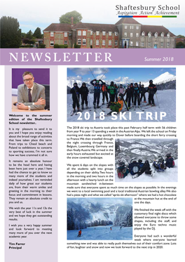 Newsletter Summer 2018