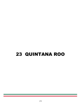 23 Quintana Roo