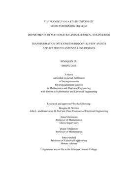 Transformation Optics Methodology Review and Its Application to Antenna Lens Designs