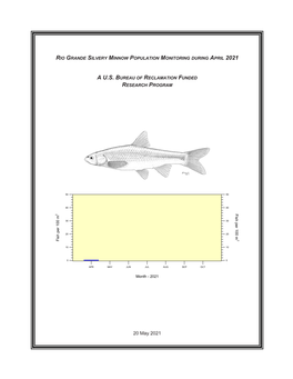 Rio Grande Silvery Minnow Population Monitoring During April 2021